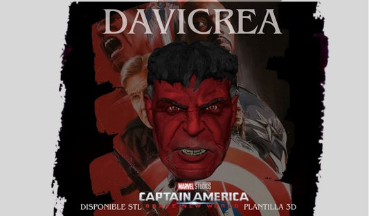 Escultura vr2 de (Hulk Rojo - Cabeza) del General Thadeeous Ross