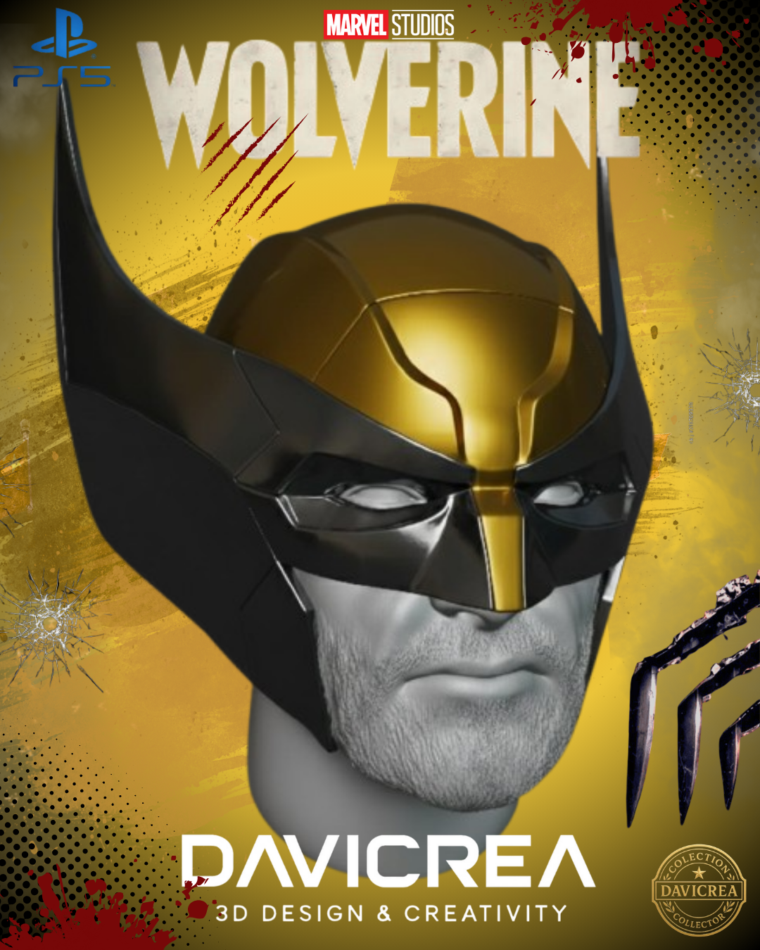 Wolverine Helmet 2026 Wolverine Cowl | 3D Printable