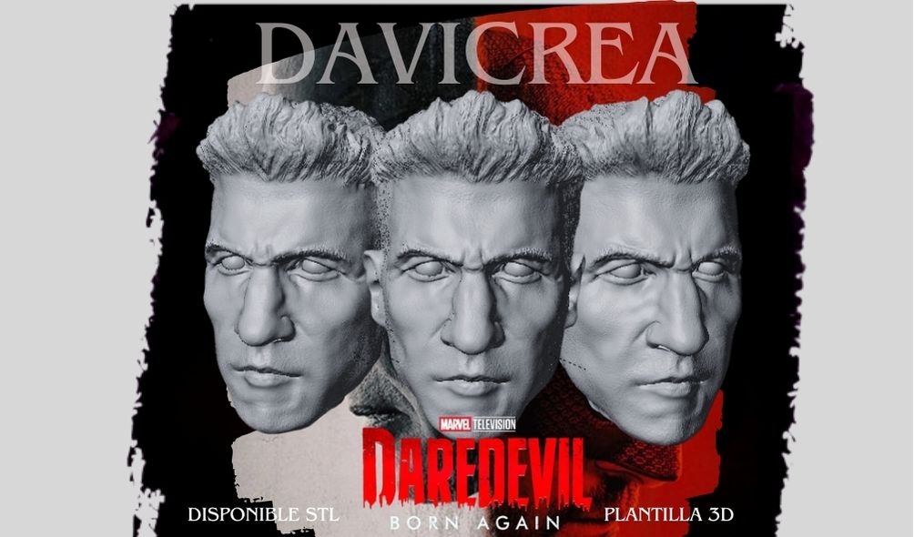 Escultura de ( Frank Castle THE PUNISHER. - Cabeza) Daredevil born again;Temporda 1