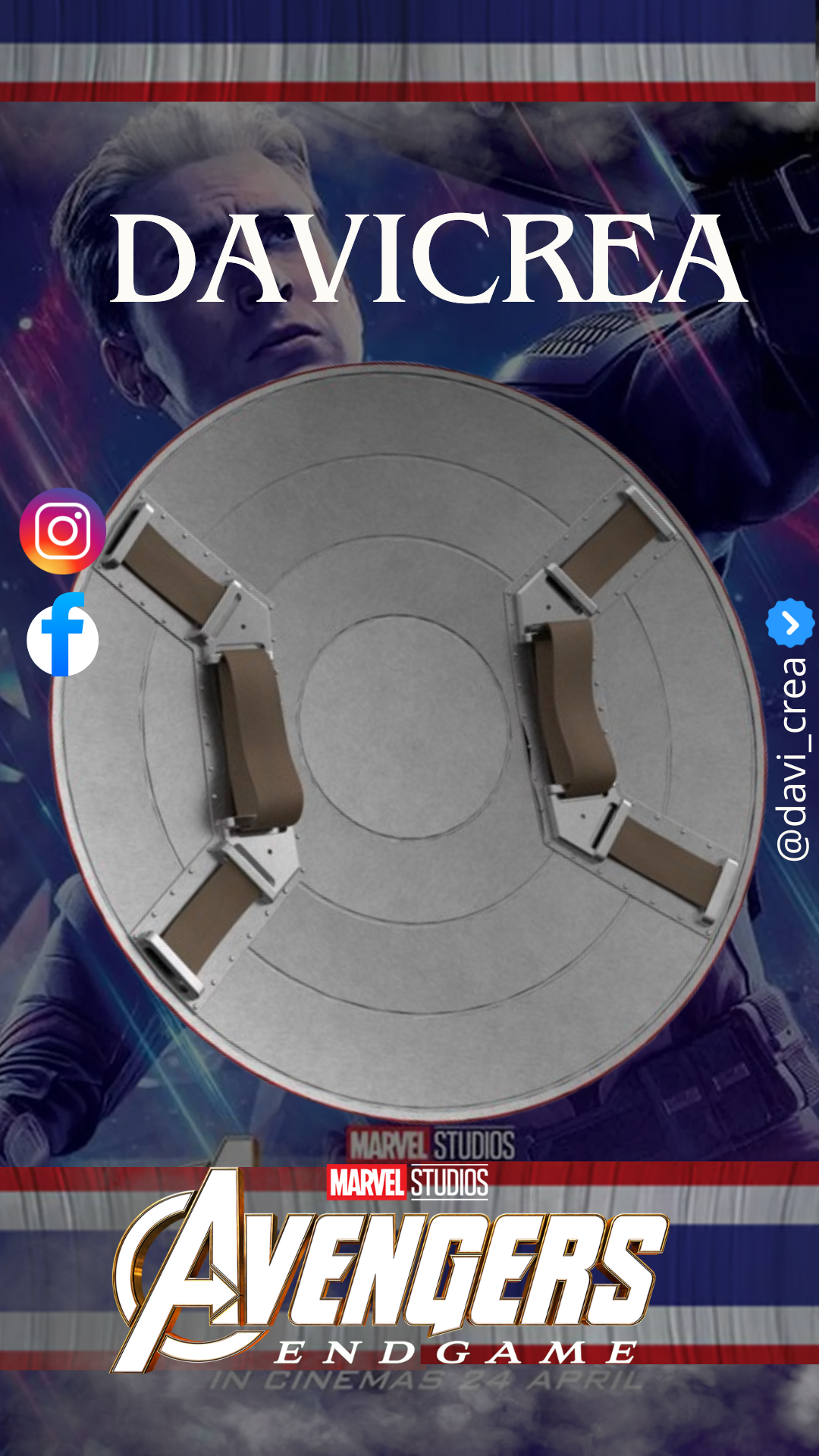 Escudo del Capitán AméricaSteve Rogers (Avengers endgame)