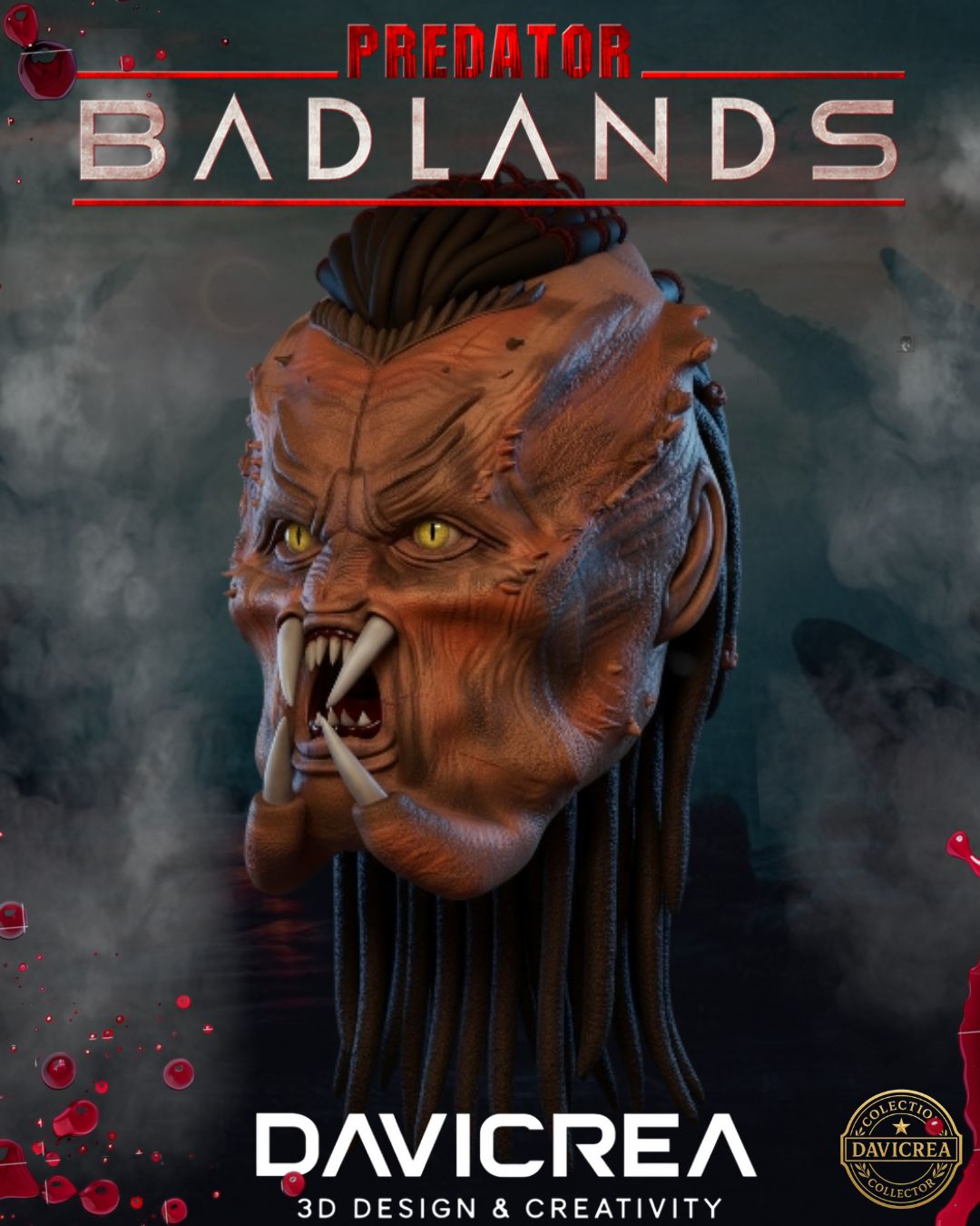 Predator Badlands Helmet Mask Dek 3D Printable