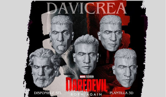 Escultura de ( Frank Castle THE PUNISHER. - Cabeza) Daredevil born again;Temporda 1