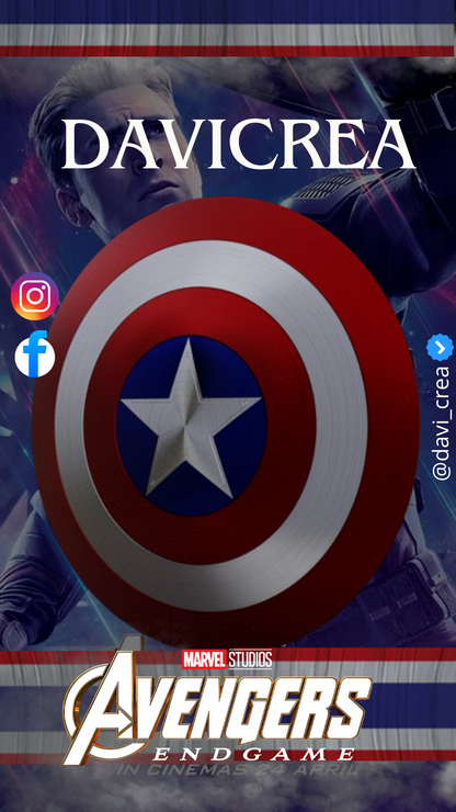 Escudo del Capitán AméricaSteve Rogers (Avengers endgame)