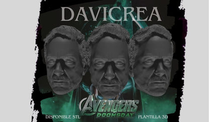 Escultura de ( Robert Downey Jr. - Cabeza) Dr. DOOM