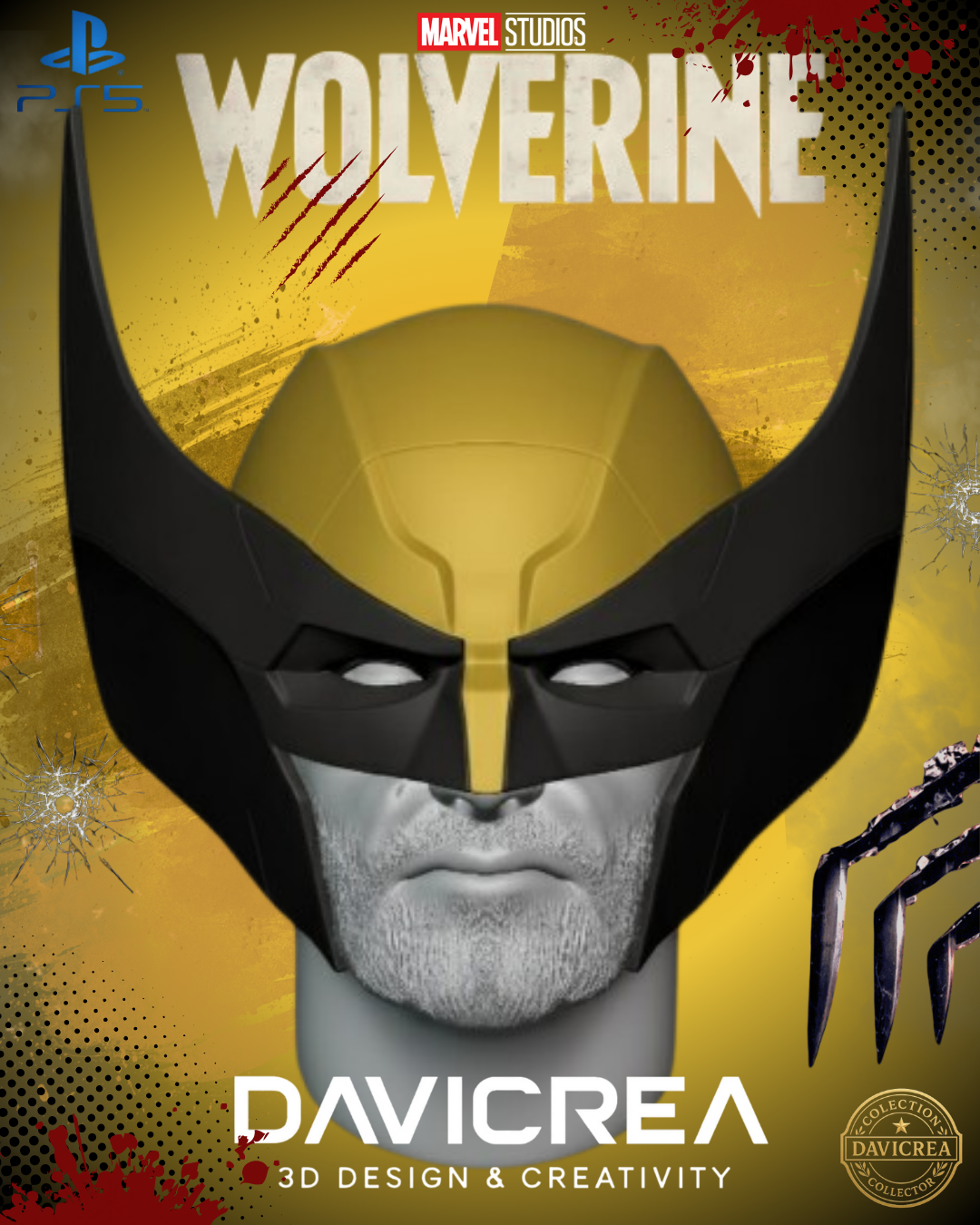 Wolverine Helmet 2026 Wolverine Cowl | 3D Printable