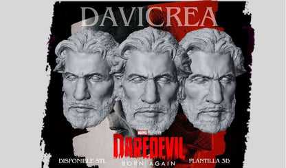 Escultura de ( Frank Castle THE PUNISHER. - Cabeza) Daredevil born again;Temporda 1