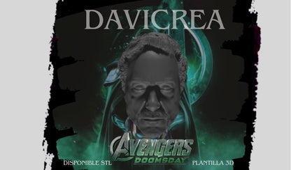 Escultura de ( Robert Downey Jr. - Cabeza) Dr. DOOM