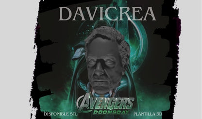 Escultura de ( Robert Downey Jr. - Cabeza) Dr. DOOM