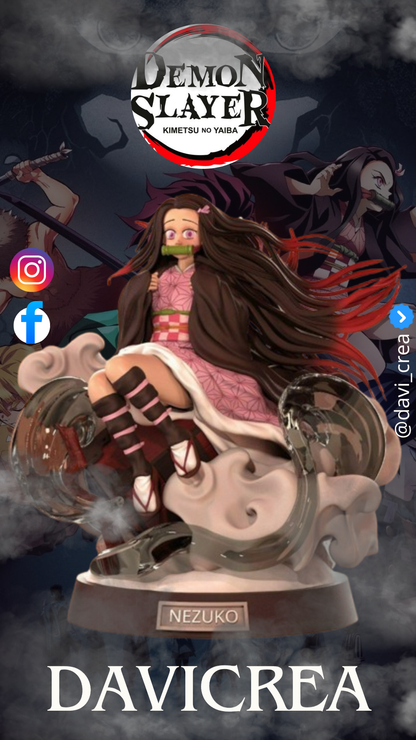 Nezuko Kamado de Demon Slayer (figura en estatua)