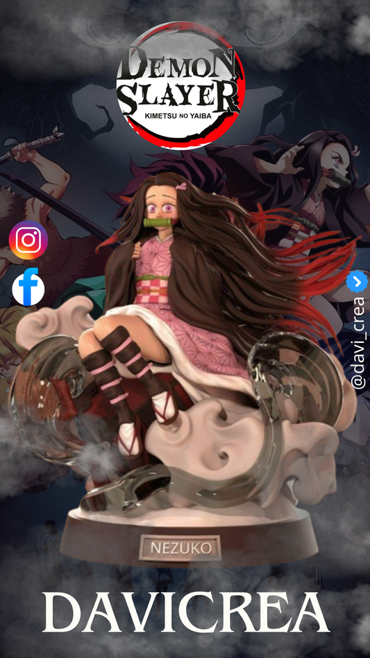 Nezuko Kamado de Demon Slayer (figura en estatua)