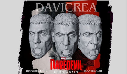 Escultura de ( Frank Castle THE PUNISHER. - Cabeza) Daredevil born again;Temporda 1