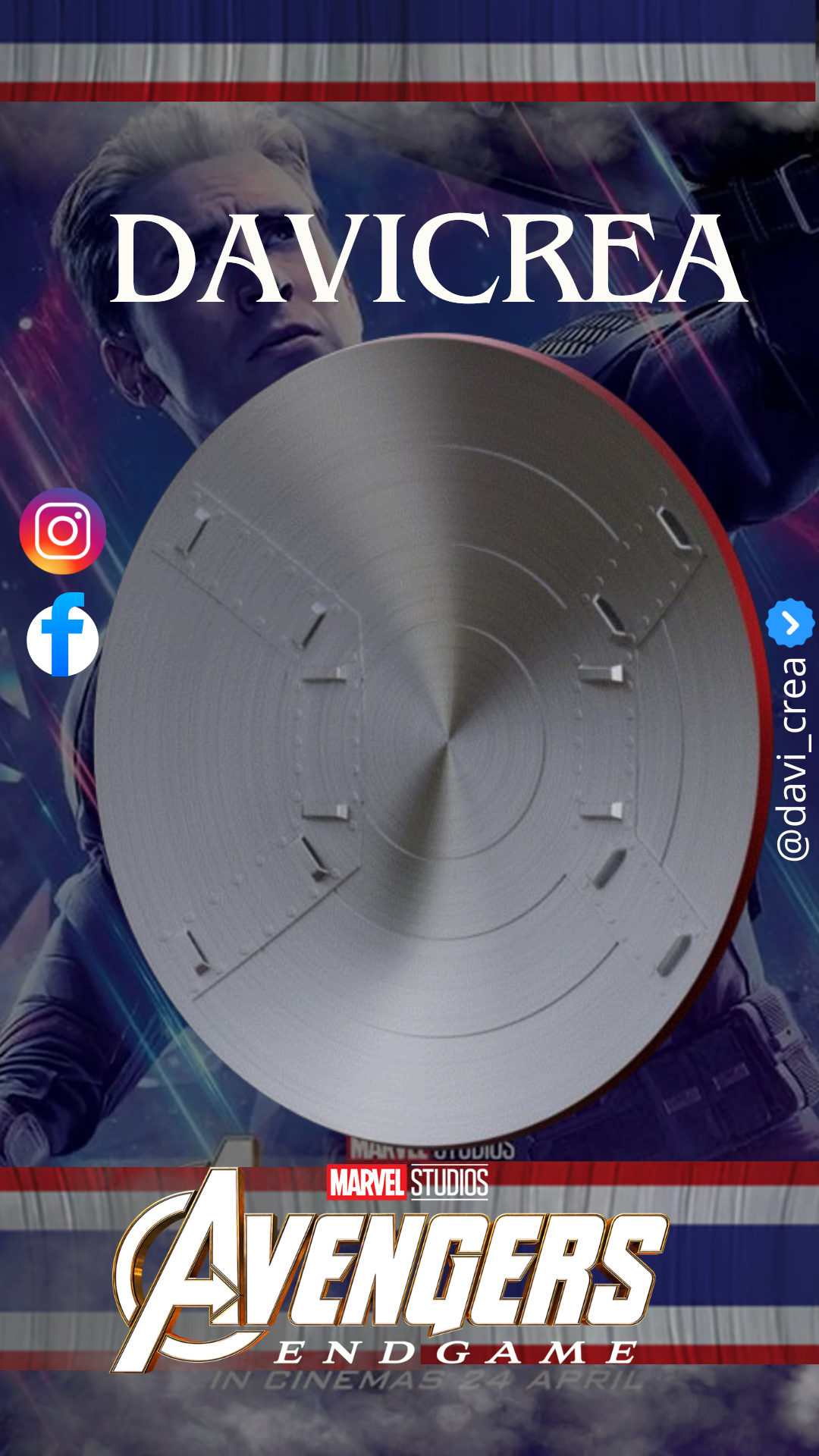 Escudo del Capitán AméricaSteve Rogers (Avengers endgame)