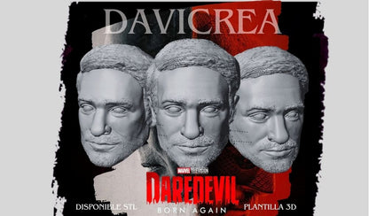Escultura de ( Matt Murdock. - Cabeza) Daredevil born again;Temporda 1