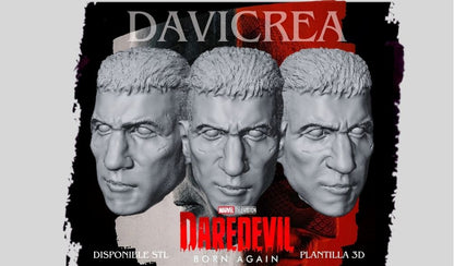 Escultura de ( Frank Castle THE PUNISHER. - Cabeza) Daredevil born again;Temporda 1