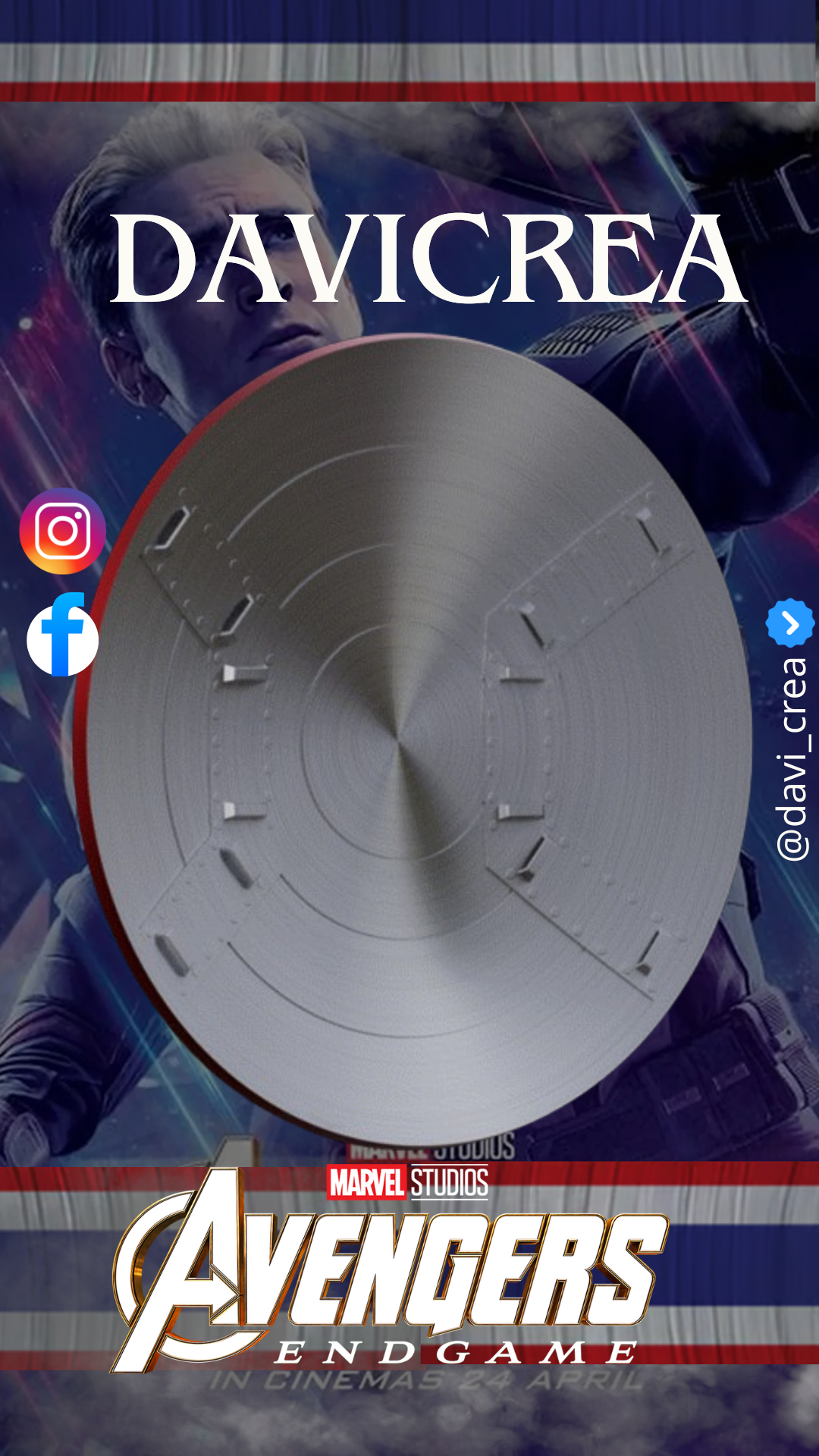 Escudo del Capitán AméricaSteve Rogers (Avengers endgame)