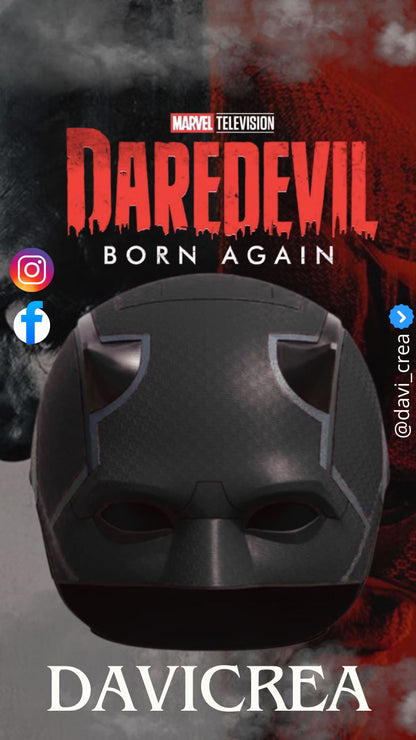 Mascara Daredevil born again Cosplay - Magnética - A Medida (Texturizado)