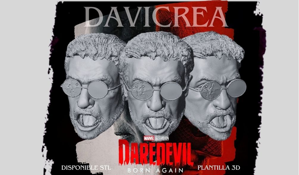 Escultura de ( Matt Murdock. - Cabeza) Daredevil born again;Temporda 1