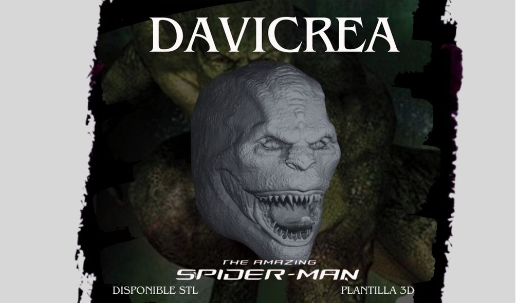 Escultura de (Dr. Curtis "Curt" Connors ) The lizard ( AMAZING SPIDERMAN )