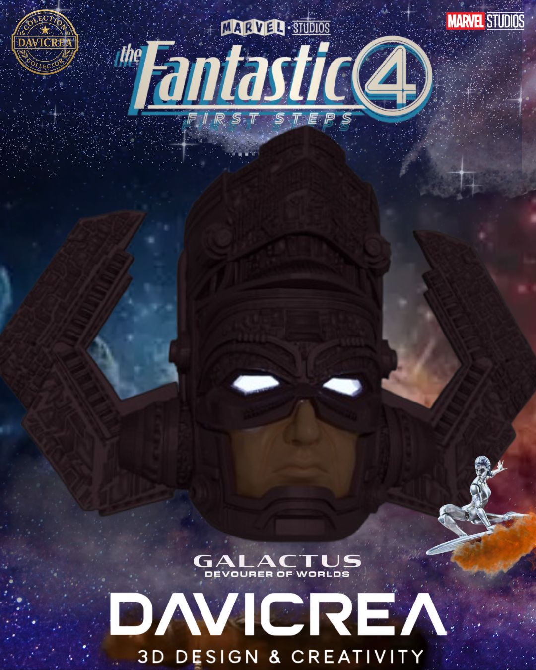 Casco de Glactus la película (Fantastic four) vr2