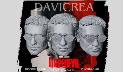 Escultura de ( Matt Murdock. - Cabeza) Daredevil born again;Temporda 1