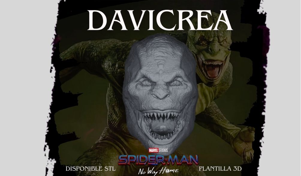 Escultura de (Dr. Curtis "Curt" Connors ) The lizard ( SPIDERMAN NO WAY HOME)