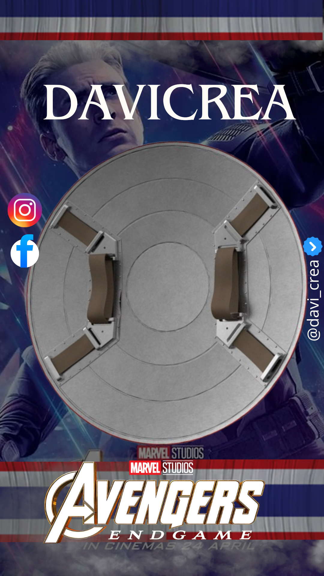 Escudo del Capitán AméricaSteve Rogers (Avengers endgame)