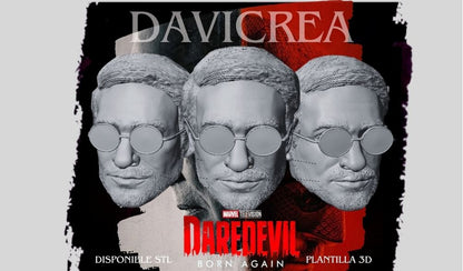 Escultura de ( Matt Murdock. - Cabeza) Daredevil born again;Temporda 1
