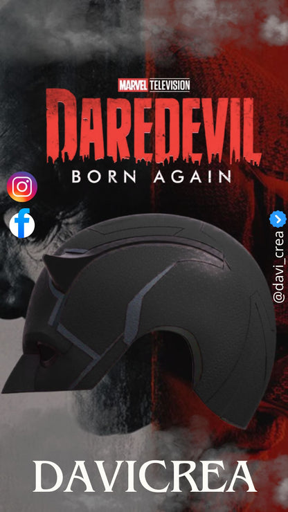 Mascara Daredevil born again Cosplay - Magnética - A Medida (Texturizado)