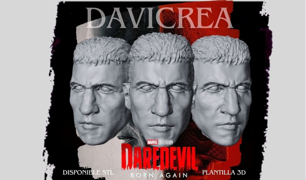 Escultura de ( Frank Castle THE PUNISHER. - Cabeza) Daredevil born again;Temporda 1