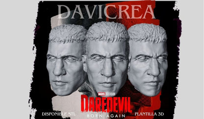 Escultura de ( Frank Castle THE PUNISHER. - Cabeza) Daredevil born again;Temporda 1