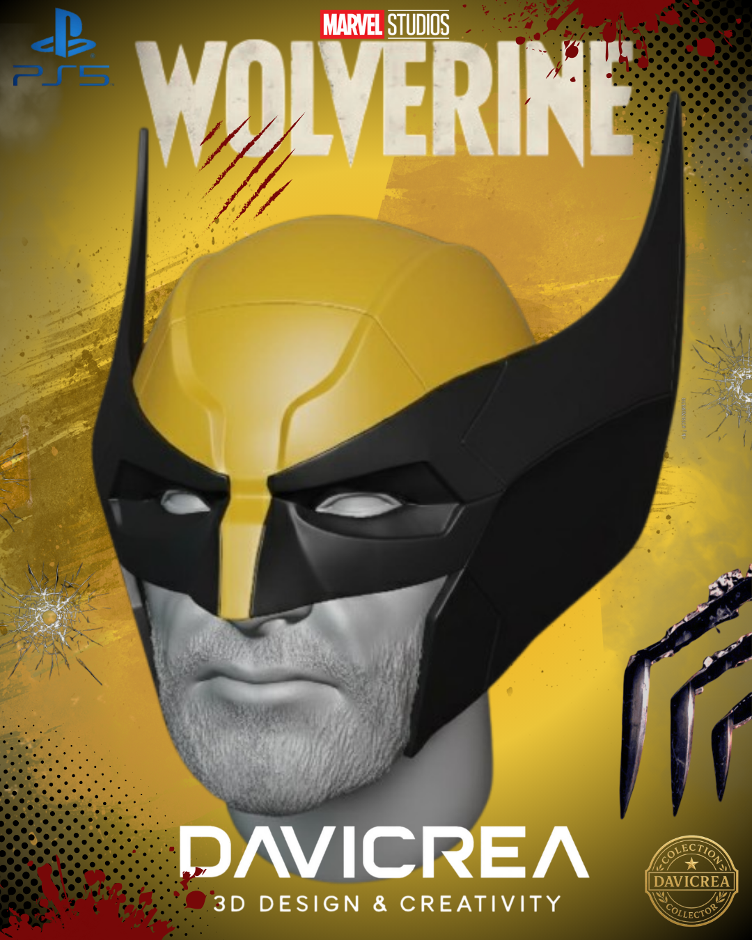 Wolverine Helmet 2026 Wolverine Cowl | 3D Printable