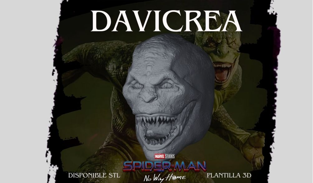 Escultura de (Dr. Curtis "Curt" Connors ) The lizard ( SPIDERMAN NO WAY HOME)