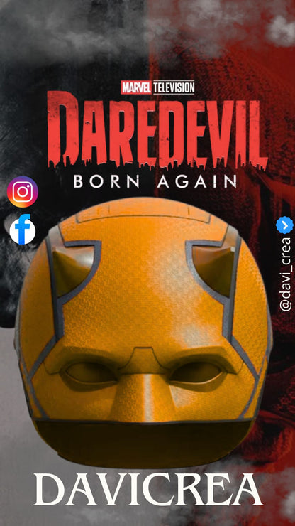 Mascara Daredevil born again Cosplay - Magnética - A Medida (Texturizado)