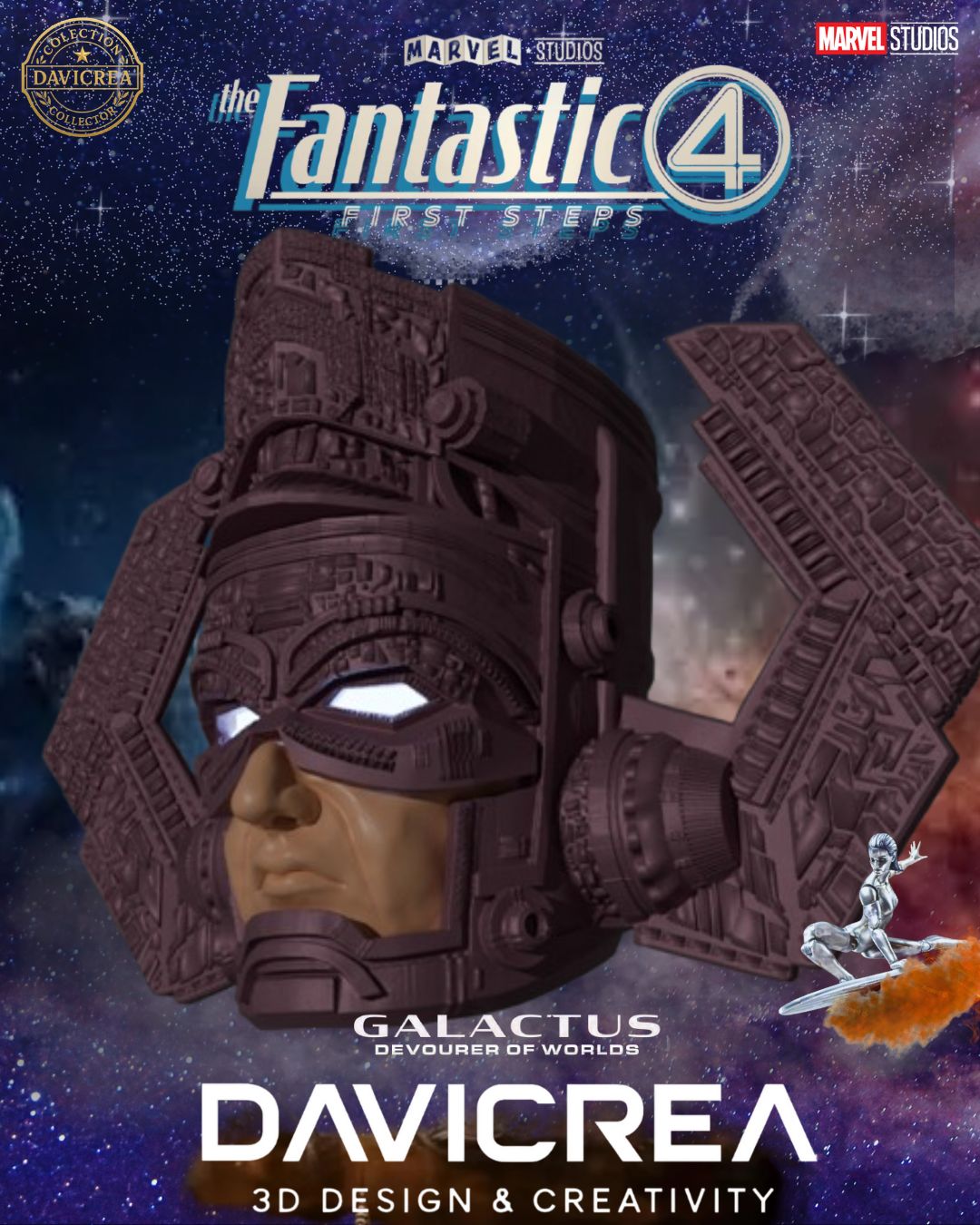 Casco de Glactus la película (Fantastic four) vr2