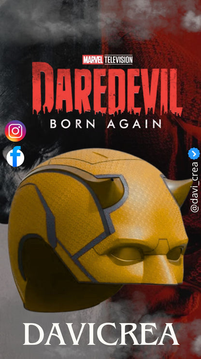 Mascara Daredevil born again Cosplay - Magnética - A Medida (Texturizado)