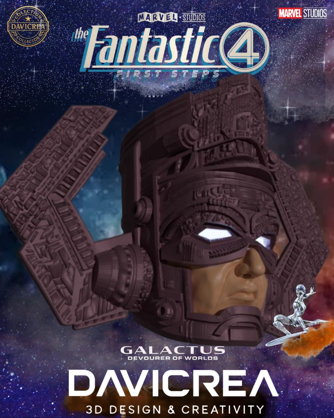 Casco de Glactus la película (Fantastic four) vr2