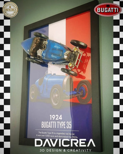 🏁 Bugatti TYPE 35 – Arte 3D Coleccionable
