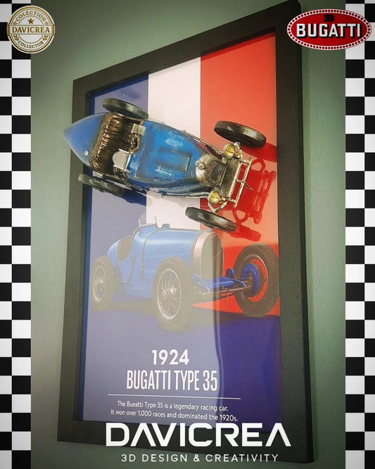 🏁 Bugatti TYPE 35 – Arte 3D Coleccionable