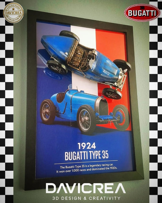 🏁 Bugatti TYPE 35 – Arte 3D Coleccionable